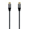 Cable USB 3.2 Tipo-C Aisens A107-0671 20GBPS 100W/ USB Tipo-C Macho - USB Tipo-C Macho/ Hasta 100W/ 20Gbps/ 1m/ Gris