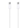 Cable USB 2.0 Tipo-C Aisens A107-0856/ USB Tipo-C Macho - USB Tipo-C Macho/ Hasta 60W/ 480Mbps/ 2m/ Blanco