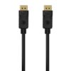 Cable DisplayPort 1.2 4K Aisens A124-0548/ DisplayPort Macho - DisplayPort Macho/ Hasta 5W/ 2300Mbps/ 50cm/ Negro