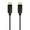 Cable DisplayPort 1.2 CCS 4K Aisens A124-0739/ DisplayPort Macho - DisplayPort Macho/ Hasta 5W/ 2300Mbps/ 1.5m/ Negro