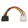 Cable Alimentación SATA Aisens A131-0158/ Molex 4 PIN Macho - SATA Hembra/ Hasta 54W/ 16cm