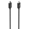 Cable USB 4.0 Tipo-C Aisens A156-0867/ USB Tipo-C Macho - USB Tipo-C Macho/ Hasta 240W/ 40Gbps/ 1m/ Gris