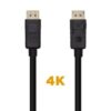 Cable DisplayPort 1.2 4K Aisens A124-0455/ DisplayPort Macho - DisplayPort Macho/ 1m/ Negro