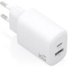 Cargador de Pared GaN Aisens A110-0977/ 1xUSB Tipo-C/ 1xUSB/ 30W/ Blanco