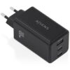 Cargador de Pared GaN Aisens ASCH-100W3P052-BK/ 2xUSB Tipo-C/ 1xUSB/ 100W