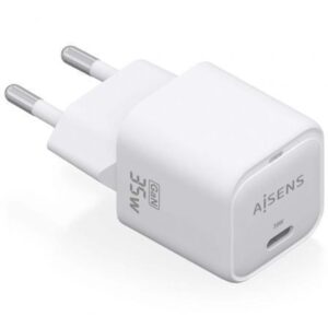 Cargador de Pared GaN Aisens ASCH-35W1P022-W/ 1xUSB Tipo-C/ 35W