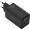 Cargador de Pared GaN Aisens ASCH-65W3P073-BK/ 2xUSB Tipo-C/ 1xUSB/ 65W/ Negro