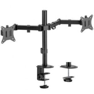 Soporte de Mesa para 2 Monitores o TV Aisens DT32TSR-149/ Giratorio/ Inclinable/ hasta 9kg
