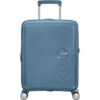 Maleta de Cabina American Tourister SoundBox Spinner 55cm/ 55x40x20cm/ 4 Ruedas/ Azul Piedra