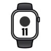 Apple Watch Series 11/ GPS/ 42mm/ Gris Espacial/ Correa Deportiva Negra (S/M)