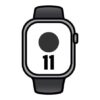Apple Watch Series 11/ GPS/ 42mm/ Gris espacial/ Correa Deportiva Negra (M/L)