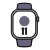 Apple Watch Series 11/ GPS/ 42mm/ Plata/ Correa Deportiva Niebla Lila (S/M)