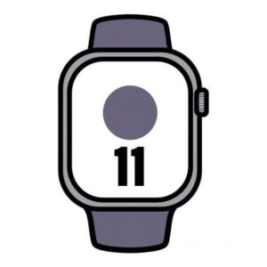 Apple Watch Series 11/ GPS/ 42mm/ Plata/ Correa Deportiva Niebla Lila (S/M)