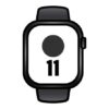 Apple Watch Series 11/ GPS/ 46mm/ Negro Azabache/ Correa Deportiva Negra (S/M)
