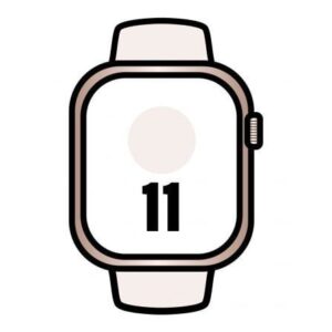 Apple Watch Series 11/ GPS/ Cellular/ 46mm/ Oro Rosa/ Correa Deportiva Rosa Rubor S/M