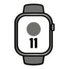 Apple Watch Series 11/ GPS/ Cellular/ 46mm/ Titanio Natural/ Correa Deportiva Gris Piedra M/L