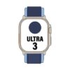 Apple Watch Ultra 3/ GPS/ Cellular/ 49mm/ Caja de Titanio Natural/ Correa Loop Trail Azul/azul brillante M/L