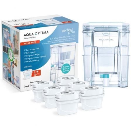 Depósito de Agua Filtrada Aqua Optima WD1000/ 8.2L/ Incluye 2 Filtros