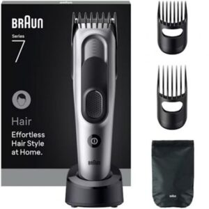 Cortapelos Braun Series 7 HC7590/ con Batería/ 5 Accesorios