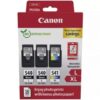 Cartucho de Tinta Original Canon PG-540L + CL-541 XL Multipack Alta Capacidad/ 2x Negro/ Tricolor + Papel Fotográfico
