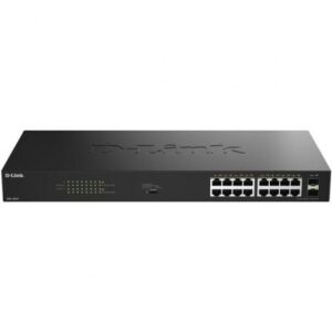 Switch D-Link DGS-1018P/E 18 Puertos/ RJ-45 Gigabit 10/100/1000 PoE/ SFP
