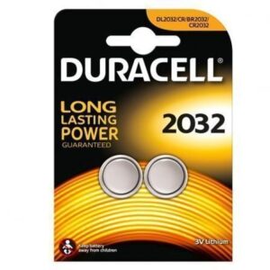 Pack de 2 Pilas de Botón Duracell DL2032/ 3V