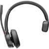 Auricular Inalámbrico Poly Voyager 4310-M para Microsoft Teams + Adaptador BT700 + Base de Carga/ con Micrófono/ Bluetooth/ Negro