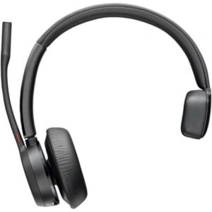 Auricular Inalámbrico Poly Voyager 4310-M para Microsoft Teams + Adaptador BT700 + Base de Carga/ con Micrófono/ Bluetooth/ Negro