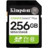 Tarjeta de Memoria Kingston CANVAS Select Plus 256GB SD XC/ Clase 10/ 150MBs