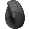 Ratón Vertical Inalámbrico por Bluetooth/ 2.4GHz Logitech Lift Vertical Ergonomic Mouse Business/ Hasta 4000 DPI/ Grafito