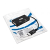 Cable Conversor Nanocable 10.16.3301-BK/ Displayport Macho - VGA Hembra/ DVI Hembra/ HDMI Hembra/ 15cm/ Negro