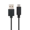 Cable USB 2.0 Tipo-C Nanocable 10.01.2100/ USB Tipo-C Macho - USB Macho/ 480Mbps/ 50cm/ Negro