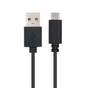 Cable USB 2.0 Tipo-C Nanocable 10.01.2100/ USB Tipo-C Macho - USB Macho/ 480Mbps/ 50cm/ Negro