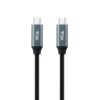 Cable USB 3.2 Tipo-C Nanocable 10.01.4303/ USB Tipo-C Macho - USB Tipo-C Macho/ 3m/ Gris y Negro