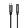Cable Alargador USB 3.2 Nanocable 10.01.4401-L150/ USB Tipo-C Macho - USB Tipo-C Hembra/ 1.5m/ Negro