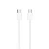 Cable USB 2.0 Tipo-C Nanocable 10.01.6001-CO/ USB Tipo-C Macho - USB Tipo-C Macho/ Hasta 60W/ 480Mbps/ 1m/ Blanco