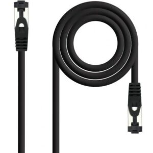 Cable de Red RJ45 SSTP Nanocable 10.20.2000-L25-BK Cat.8.1/ 25cm/ Negro