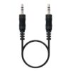 Cable Estéreo Nanocable 10.24.0100/ Jack 3.5 Macho - Jack 3.5 Macho/ 30cm/ Negro