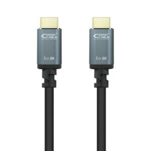 Cable HDMI 2.1 8K Nanocable 10.15.8001/ HDMI Macho - HDMI Macho/ 1m/ Negro