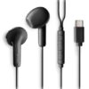 Auriculares Intrauditivos NGS Cross Glide/ con Micrófono/ USB Tipo-C/ Negros
