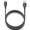 Cable USB 2.0 NGS ZYRO-AC/ USB Macho - USB Tipo-C Macho/ Hasta 15W/ 480Mbps/ 1m/ Negro