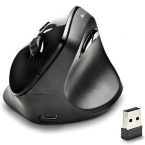 Ratón Vertical Inalámbrico NGS EVO Moksha/ Batería recargable/ Hasta 2400 DPI