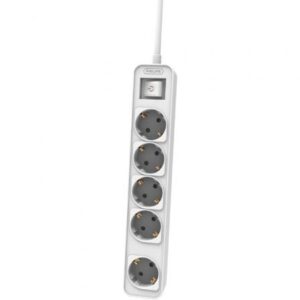 Regleta con Interruptor Philips CHP2154W/12/ 5 Tomas de corriente/ Cable 1.5m/ Blanco