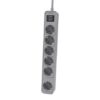 Regleta con Interruptor Philips CHP2164G/10/ 6 Tomas de corriente/ Cable 1.5m/ Gris