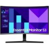 Monitor Profesional Curvo Samsung Essential Monitor S3 S39GD S27D396GAU 27"/ Full HD/ Multimedia/ Negro y Plata