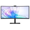 Monitor Profesional Ultraparonámico Curvo Samsung ViewFinity S6 S34C652VAU 34"/ UWQHD/ Webcam/ Multimedia/ Regulable en Altura/ Negro
