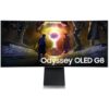 Smart Monitor Gaming Ultrapanorámico Curvo Samsung G8 Odyssey OLED S34DG850SU 34"/ WQHD/ 0.03ms/ 175Hz/ Multimedia/ Regulable en altura/ Plata