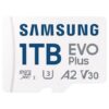 Tarjeta de Memoria Samsung EVO Plus 2024 1TB microSD XC con Adaptador/ Clase 10/ 160MBs