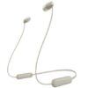 Auriculares Inalámbricos Intrauditivos Sony WI-C100/ con Micrófono/ Bluetooth/ Beige