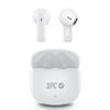 Auriculares Bluetooth SPC Zion 2 Play con estuche de carga/ Autonomía 7h/ Blancos